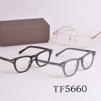 בציר האופטי במחשב מסגרת משקפיים, גברים נשים אצטט קריאה קוצר ראיה משקפיים מרשם TF5660 משקפיים Rx זכר Eyewear