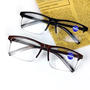 נייטרלי משקפי קריאה נגד אור כחול ואנטי עייפות משקפיים של גברים Presbyopic משקפיים HD רוחק ראייה משקפיים המחשב משקפיים
