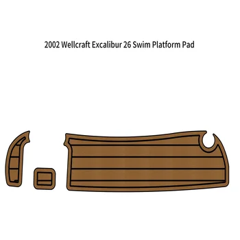 2002 Wellcraft אקסקליבר 26 לשחות פלטפורמה הסירה אווה פו קצף טיק לסיפון רצפת משטח גיבוי דבק עצמי SeaDek Gatorstep סגנון