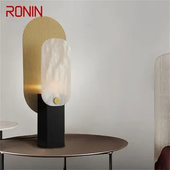 רונין עכשווי מנורת שולחן עיצוב יצירתי השולחן תאורה עבור הבית הסלון, חדר השינה LED תאורה