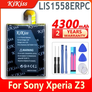 עבור Sony 4300mAh LIS1558ERPC סוללה עבור SONY Xperia Z3 L55T L55U D6653 D6633 D6603 טלפון נייד החלפת סוללות +מתנה כלים