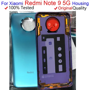 מקורי Xiaomi Redmi הערה 9T הסוללה כיסוי פנל אחורי הדלת דיור מקרה Note9T בחזרה זכוכית Redmi הערה 9 5G מכסה הסוללה.