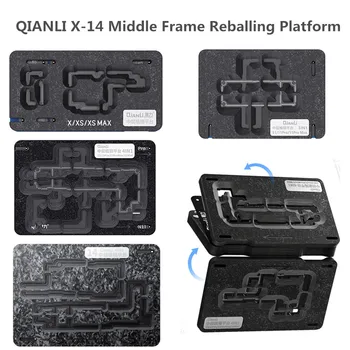 Qianli באמצע המסגרת הבי Reballing פלטפורמה עבור iPhone X XS מקס 11 11Pro 12 מיני 13 14 Pro לוח האם תבנית פח הלחמה