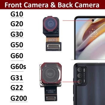מצלמה קדמית מקורית Flex עם מצלמה אחורית מודול להגמיש כבלים עבור Motorola Moto G10 G20 G30 G50 G60 G60s G22 G31 G100