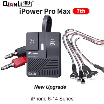 Qianli iPower Pro מקס עבור iPhone 6/7/8/X/XS מקס/11/12/13/14 תיקון מבחן כבל חשמל DC שליטה בדיקת אספקת חשמל שורת אתחול