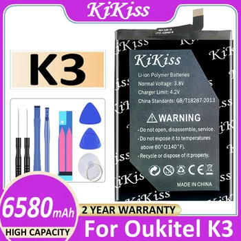 K 3 6580mAh סוללה עבור Oukitel K3 Bateria + כלים חינם
