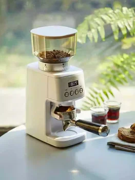 חשמלי מטחנת קפה אוטומטית מכונת קפה ביתי מסחרי יד אגרוף איטלקי מבוקר כמותית grinder180W220V
