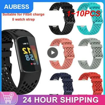 1~10PCS הרשמי רצועת שעון על פיטביט 5 רצועת קוראה Smartwatch ספורט צמיד על פיטביט Charge5 רצועת לנשימה