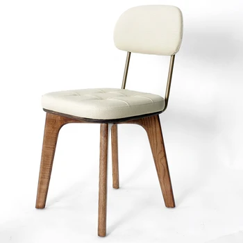 עץ מודרני כיסאות יוקרה מעצב כיסאות מתכת נוח מסיבת ארגונומי Meubles דה סלון הרהיטים בסלון WJ30XP