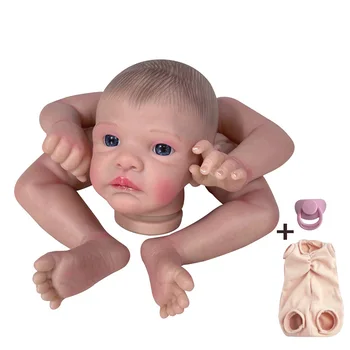 16Inch הפנים החדשות מחדש הבובה ערכת הנלי צבוע גמור חלקי בובות מציאותי היילוד DIY צעצוע מתנה עבור בנות