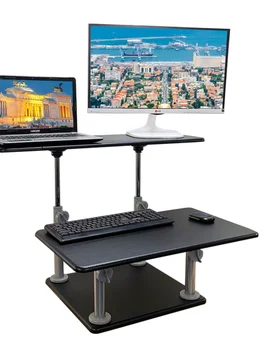 שולחן מחשב סטנד-אפ שולחן שולחן העבודה הרמת משולב שולחן מחשב סטנד-אפ השולחן