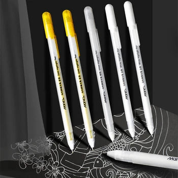 Maries לבן כסוף זהב אמנות סמן גרפיטי עטים עמיד למים קבוע ציור Marqueurs עט Colores Canetas ציוד אמנות