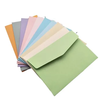 5pcs Macaron צבע מעטפות Kawaii DIY החתונה כרטיסי הזמנה לכסות את כרטיסי ברכה, מעטפות נייר מכתבים, ציוד משרדי